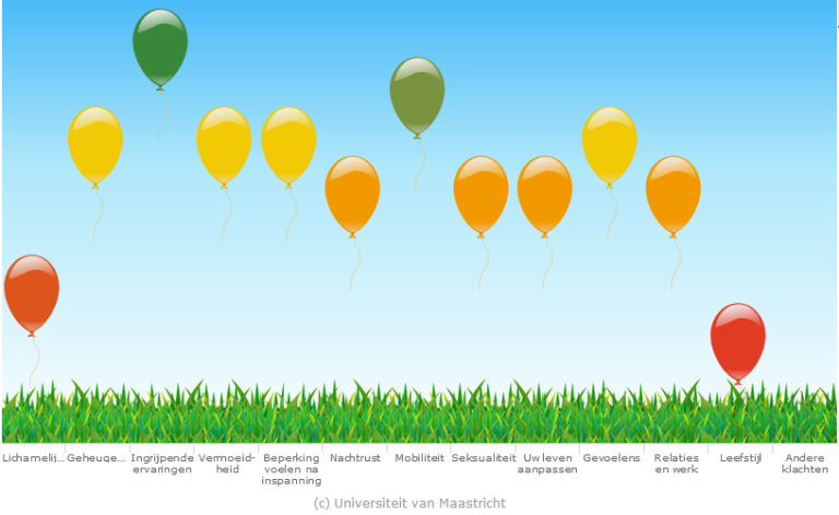 Post-Covid Ziektelastmeter Ballonnenplaat