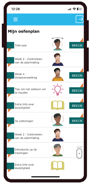 Vertigo Oefenplan